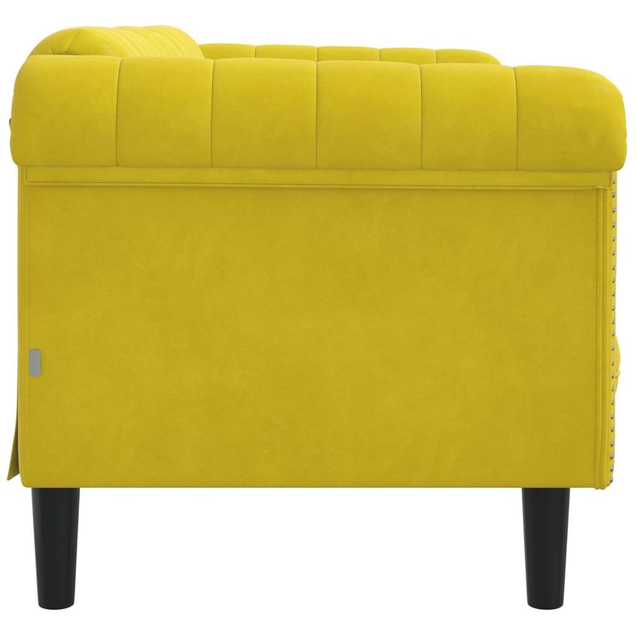 Voir la diapositive 5 : VIDAXL Canape a 2 places jaune velours