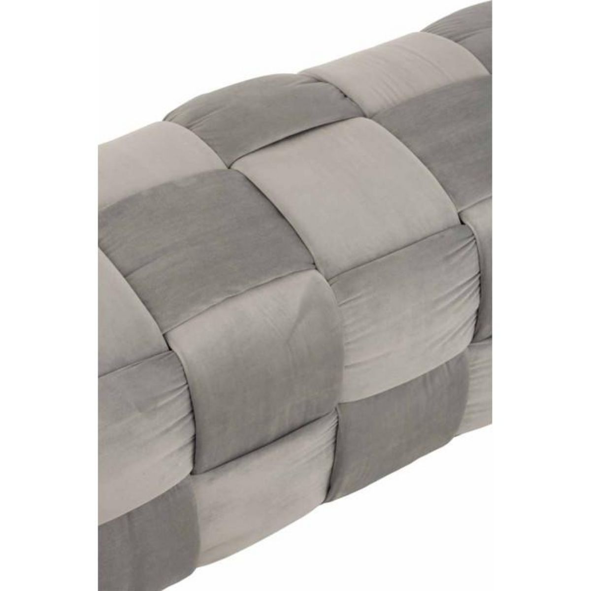 Paris Prix Pouf Design  3 Personnes  120cm Gris Clair