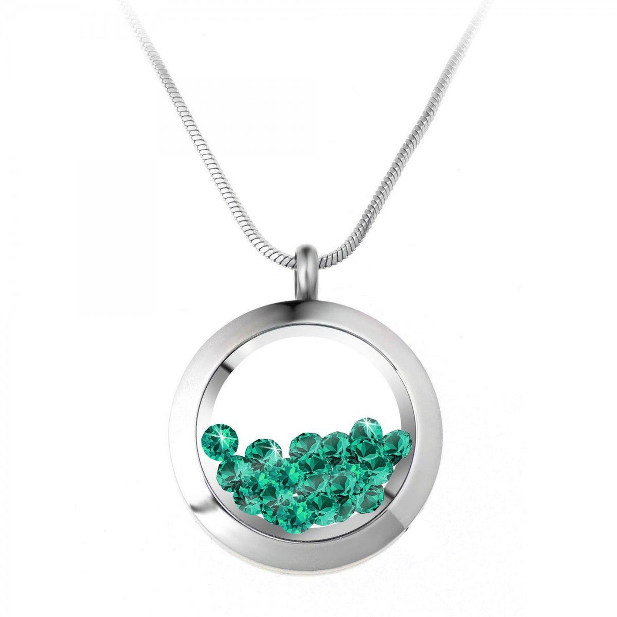 SC CRYSTAL Collier rond SC Crystal orné de Cristaux scintillants