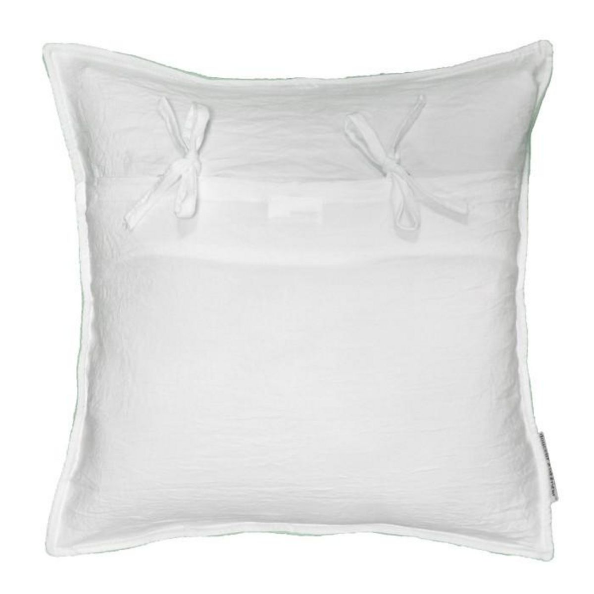 Paris Prix Housse de Coussin  Mellow  60x60cm Menthe & Blanc