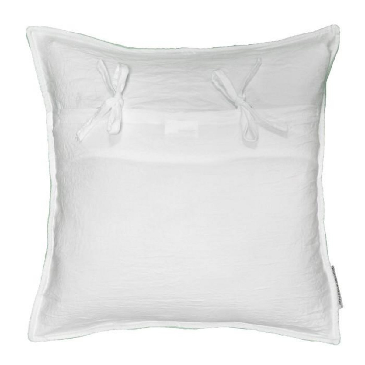 Paris Prix Housse de Coussin  Mellow  60x60cm Menthe & Blanc