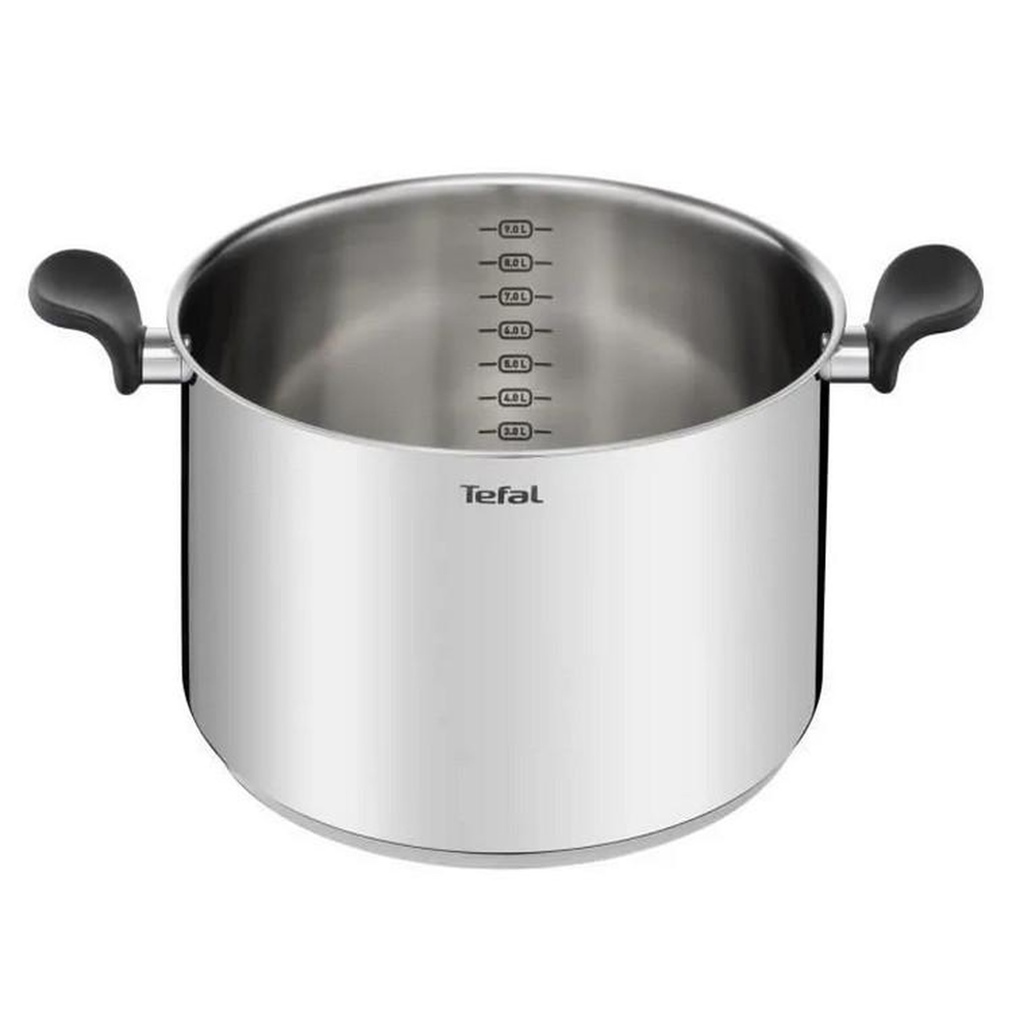 Voir la diapositive 2 : TEFAL Marmite inox 28cm + couvercle en verre - e3086404