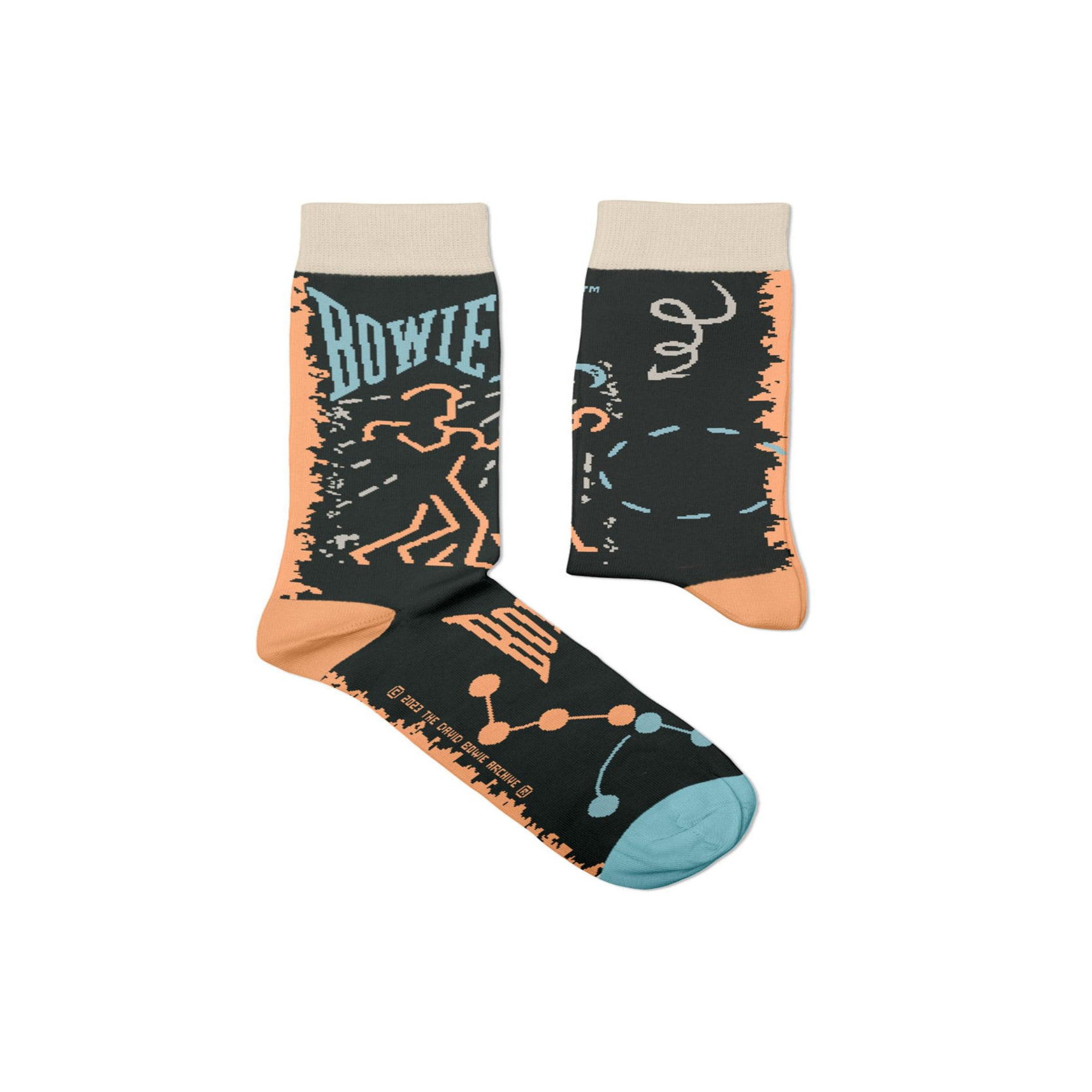 SOCK AFFAIRS Chaussettes david bowie, let's dance. Coloris disponibles : Noir