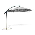 Paris Prix Parasol Déporté à Manivelle  Malaga  300cm Gris