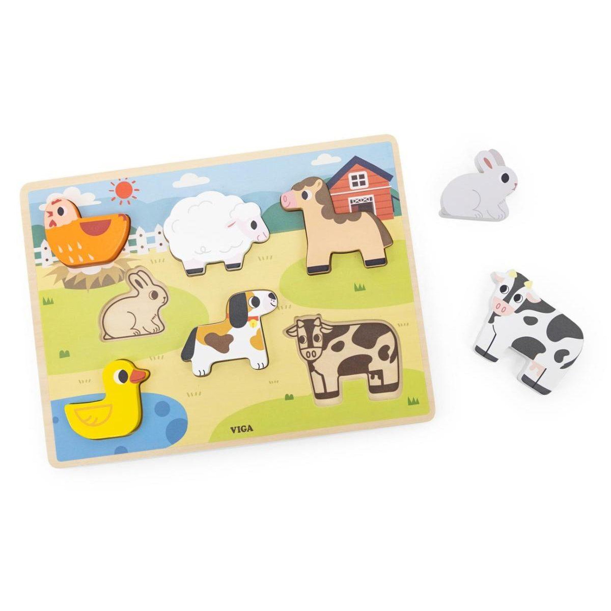 VIGA Puzzle à grosses pièces  44702 - ferme