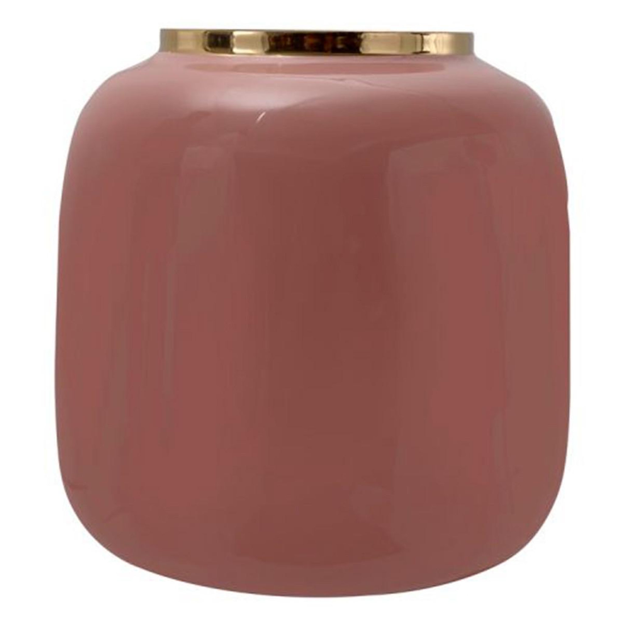 Voir la diapositive 1 : Paris Prix Vase rond design  niklas  20cm rose & or