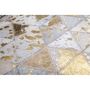 Voir la diapositive 3 : Paris Prix Tapis Patchwork Fait Main  Rocket  Ivoire & Or