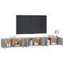 Voir la diapositive 3 : VIDAXL Meubles TV muraux 3 pcs sonoma gris 100x34,5x40 cm