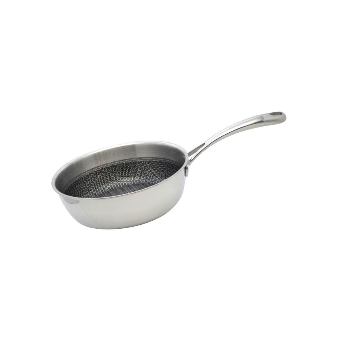 ELO Poêle sauteuse 24 cm en inox 18/10 Elo Relief Evolution