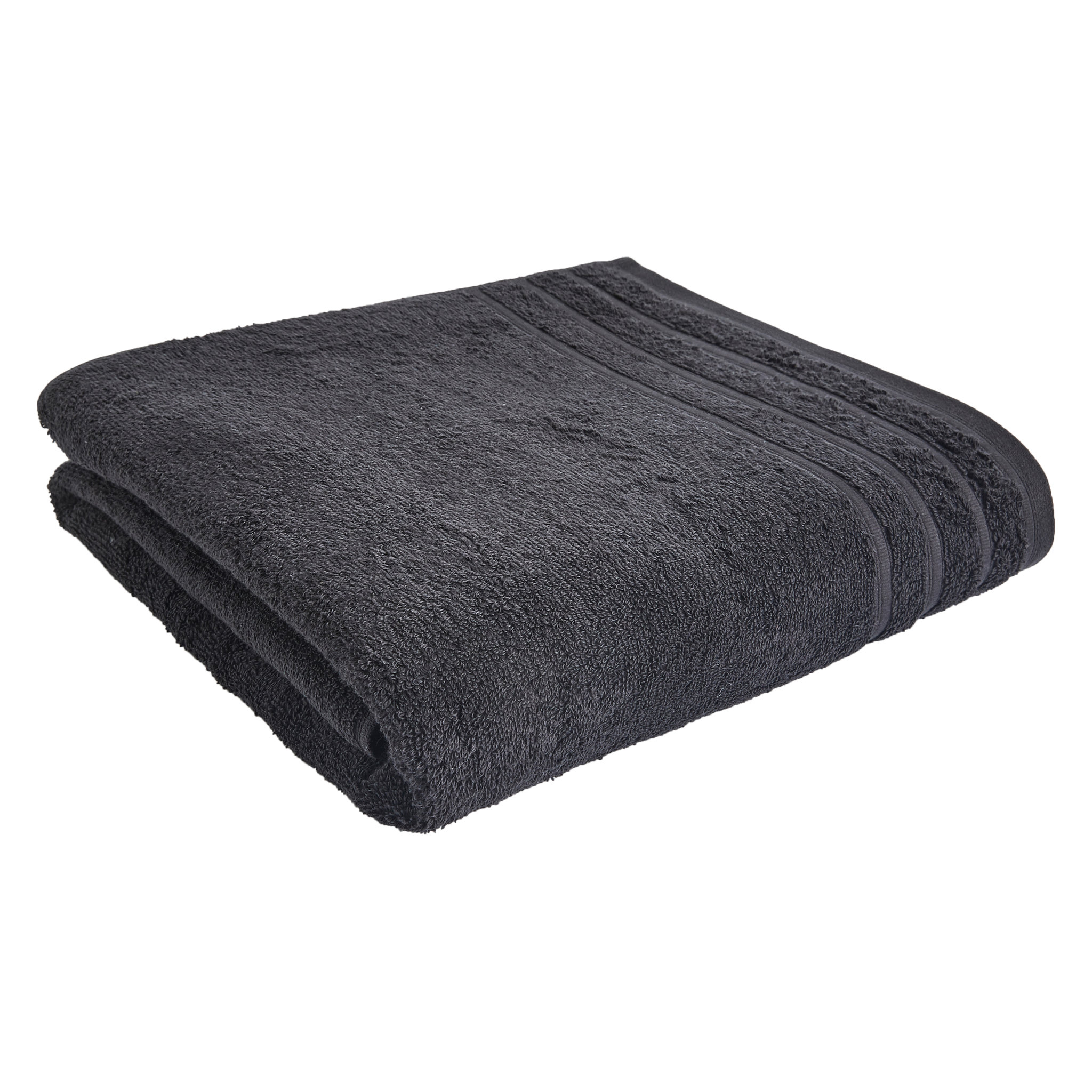 Voir la diapositive 1 : ACTUEL  Serviette de toilette unie en coton bouclé 500 gr/m2
