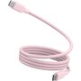Voir la diapositive 1 : ESSENTIEL B Câble de charge vers USB-C silicone magnétique 1M Rose