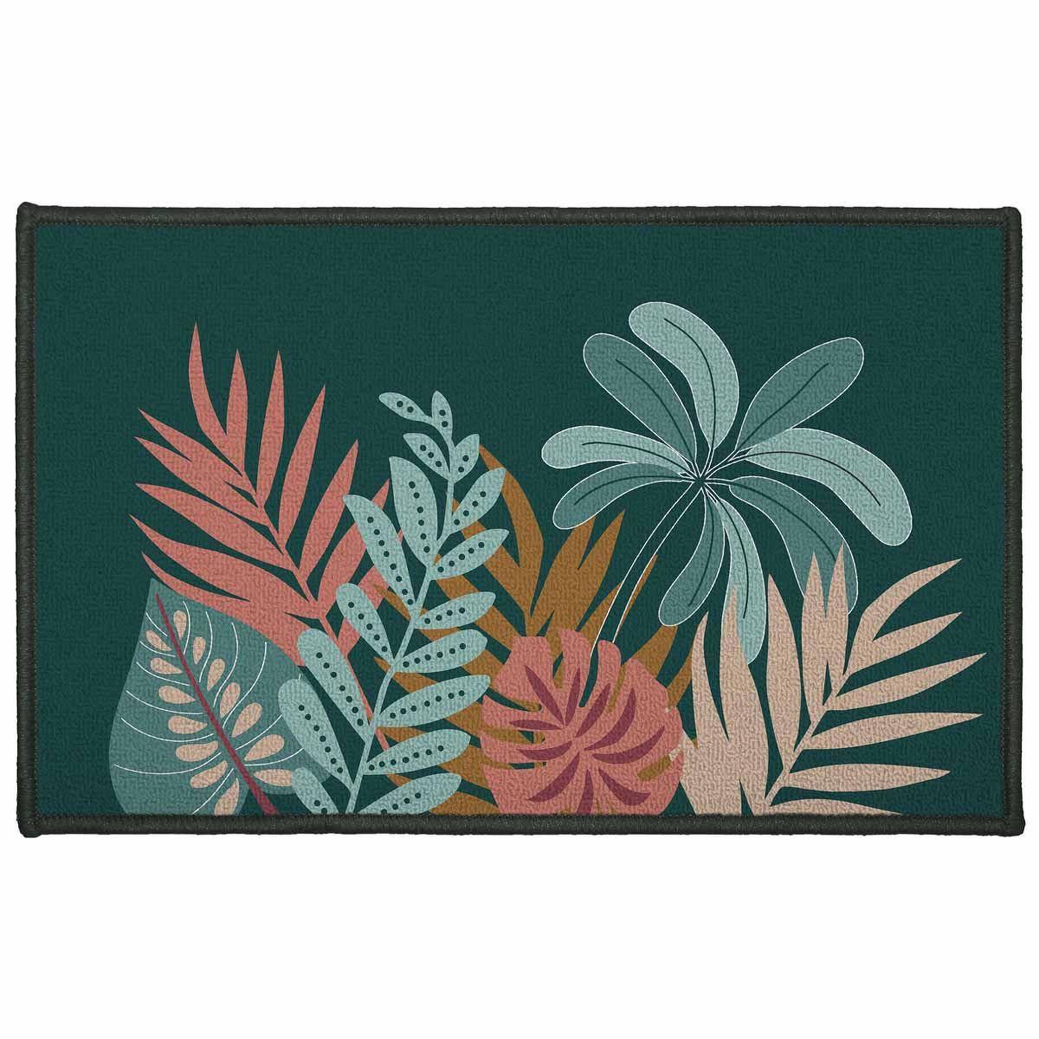Voir la diapositive 1 : Douceur d'Intérieur Tapis déco imprimé  jacala  50x80cm bleu