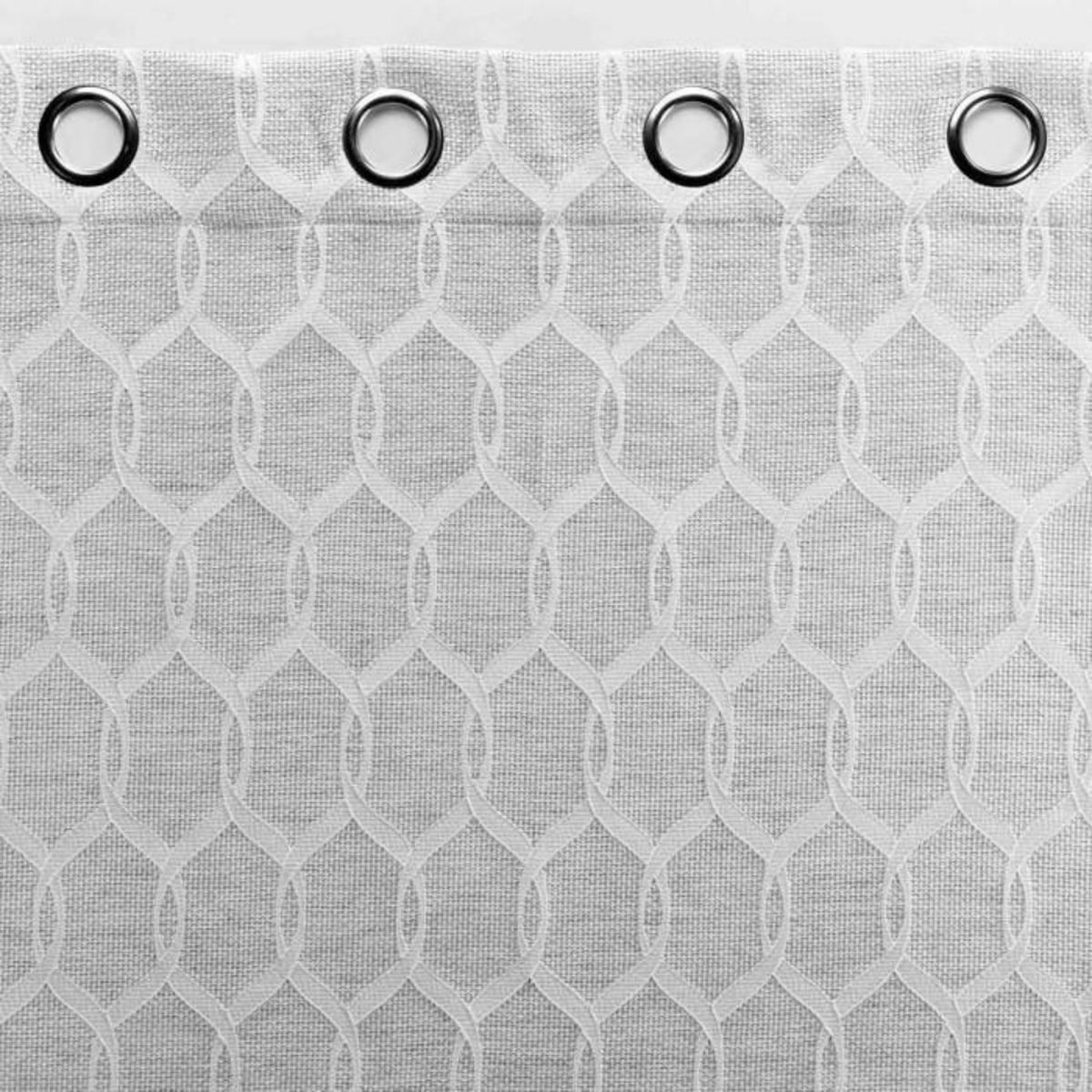 Paris Prix Rideau à Œillets Jacquard  Utopia  140x260cm Gris