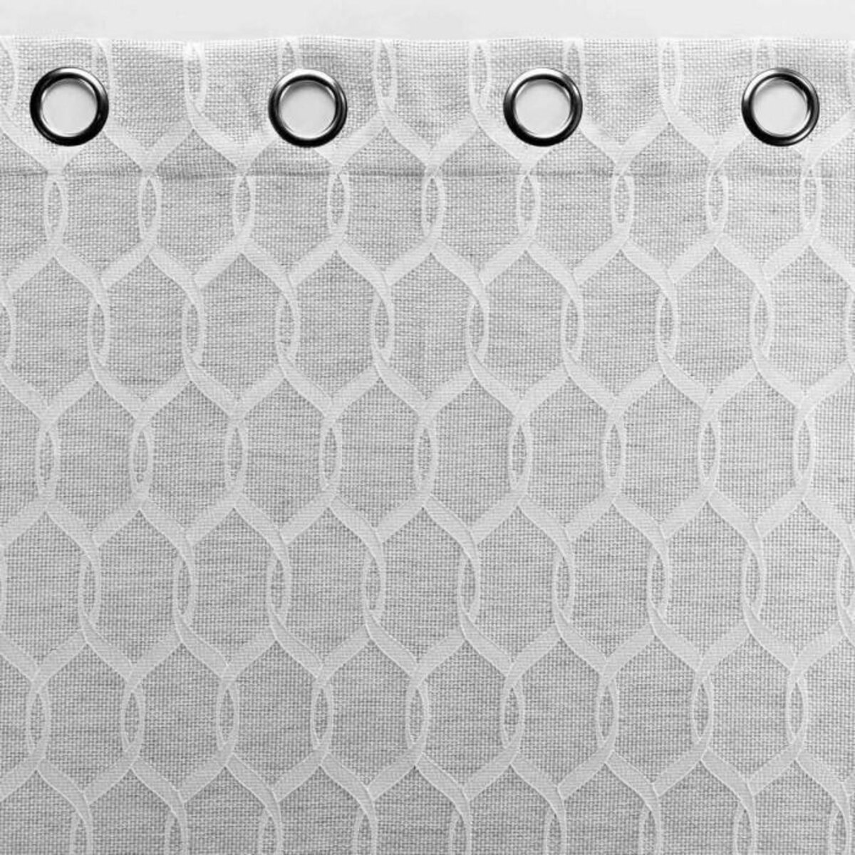 Paris Prix Rideau à Œillets Jacquard  Utopia  140x260cm Gris