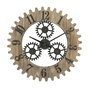 Voir la diapositive 1 : Paris Prix Horloge Murale Engrenage  Plus  60cm Naturel & Noir