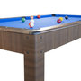 Voir la diapositive 6 : PLAY4FUN Billard Américain HARMONY 6Ft - 206,5 x 116,5 x 80 cm avec accessoires et plateau dînatoire - Couleur Chêne