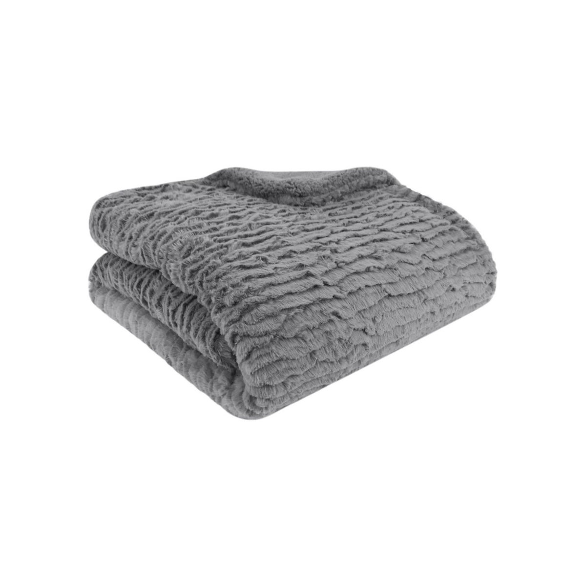 ACTUEL Plaid fausse fourrure 