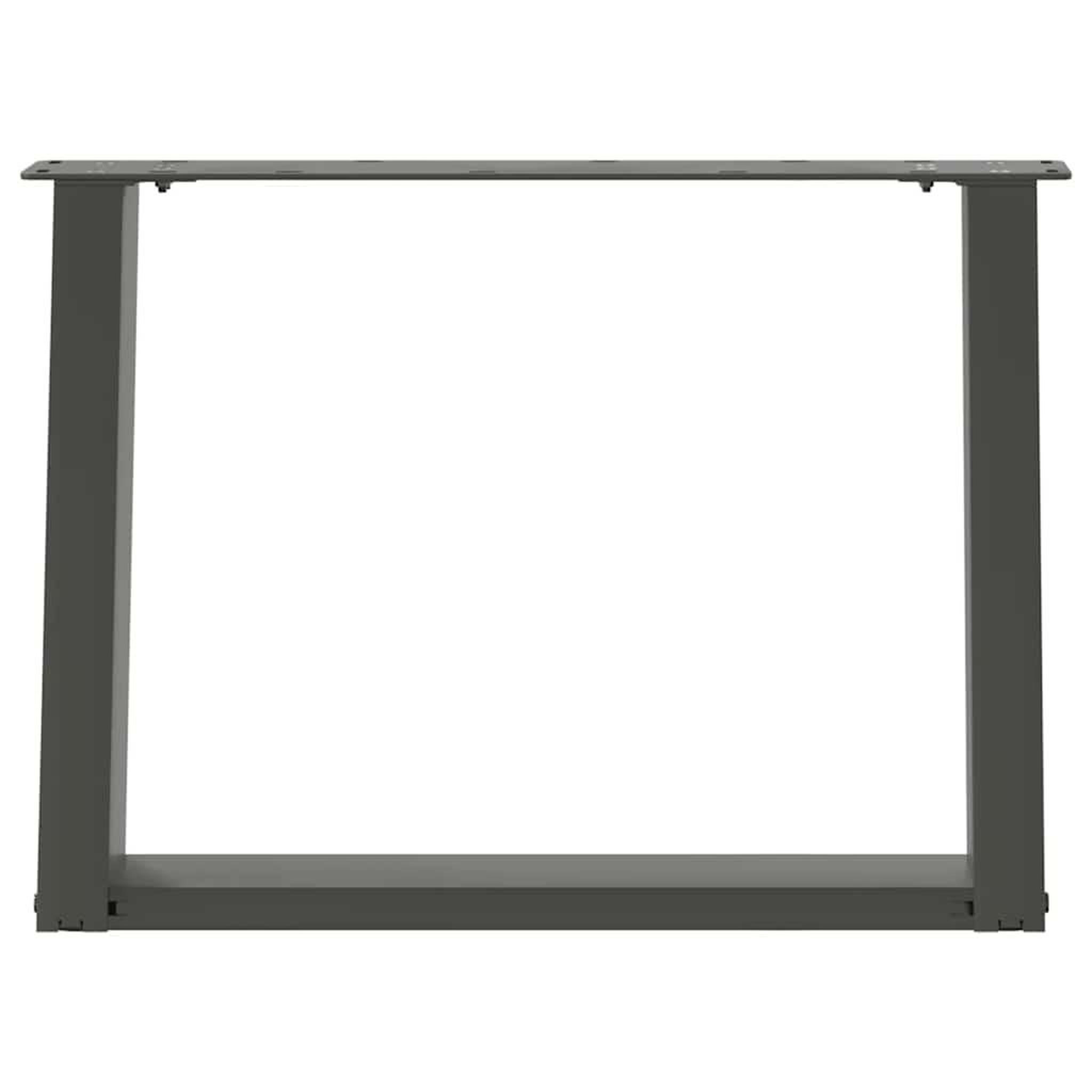 Voir la diapositive 5 : VIDAXL Pieds de table basse forme de U 2 pcs anthracite 70x(42-43) cm