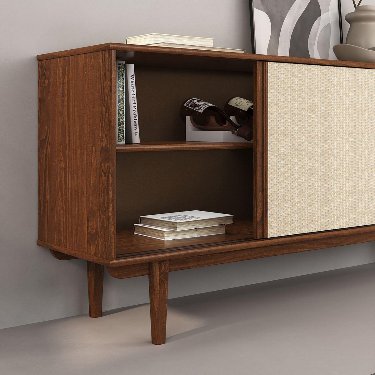 IDIMEX Buffet SIMONA L 175 cm en bois massif