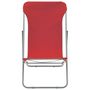 Voir la diapositive 3 : VIDAXL Chaises de plage pliables lot de 2 Acier et tissu oxford Rouge