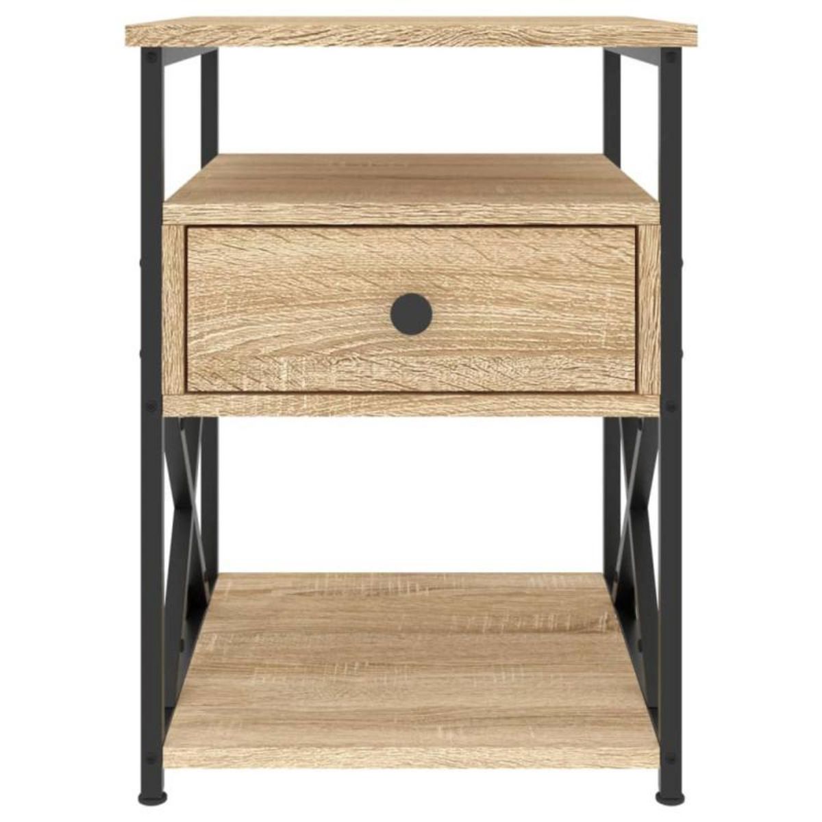 VIDAXL Table de chevet chêne sonoma 40x42x55 cm bois d ingénierie