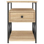 Voir la diapositive 5 : VIDAXL Table de chevet chêne sonoma 40x42x55 cm bois d ingénierie