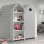 Voir la diapositive 1 : Paris Prix Pack - Étagère & Armoire 4 Niveaux  Casami  171cm Blanc & Gris