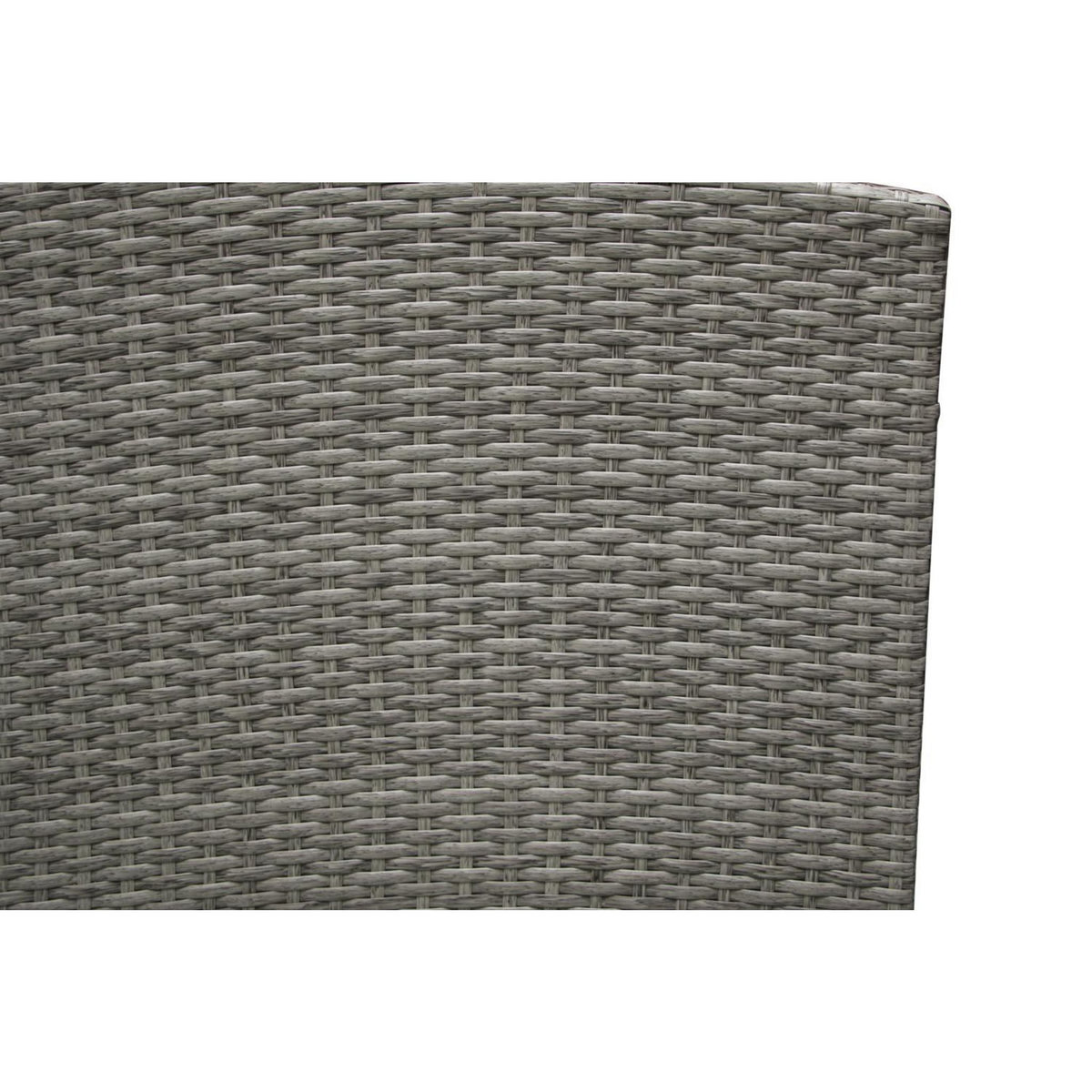 CONCEPT USINE Salon de jardin d'angle 8 places en résine gris & marron MOOREA