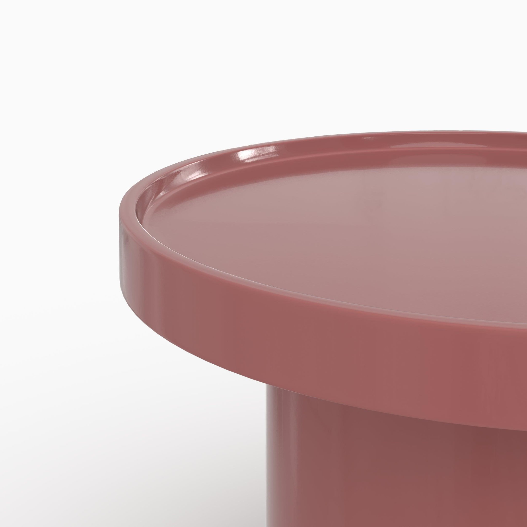 Voir la diapositive 5 : MAISON PAVANE Lot de 3 tables basses laquées blanches, vert olive et rouge en mdf-nora