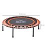 Voir la diapositive 3 : HOMCOM Trampoline de Fitness / gymnastique haute performance Ø 102 cm élastiques Bungee utilisation intérieure extérieure orange noir