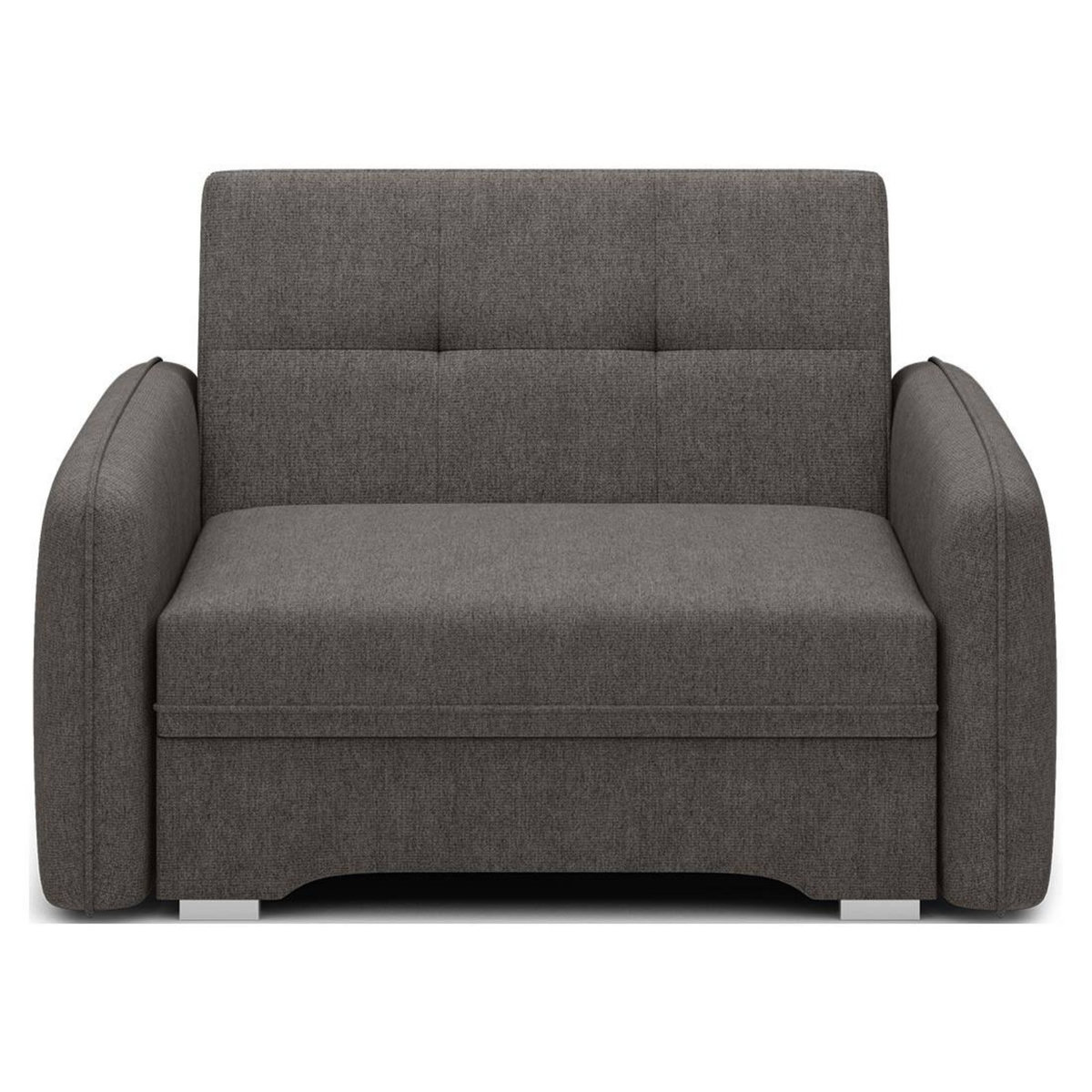 BEST MOBILIER Michelle - fauteuil convertible avec coffre en velours