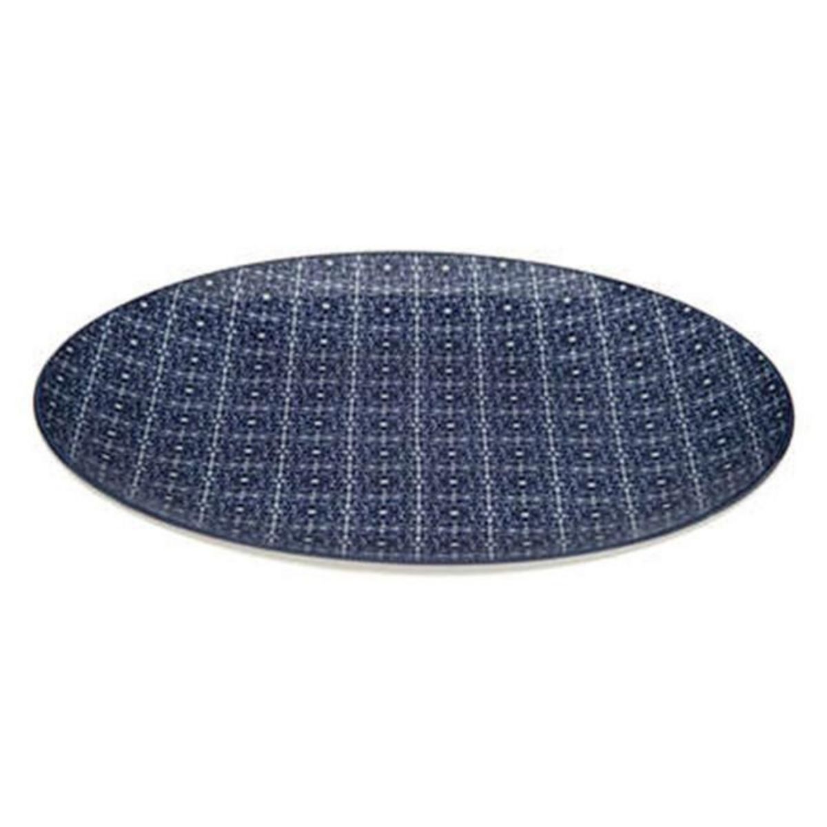 SECRET DE GOURMET Lot de 6 Assiettes Plates  Adèle  26cm Bleu