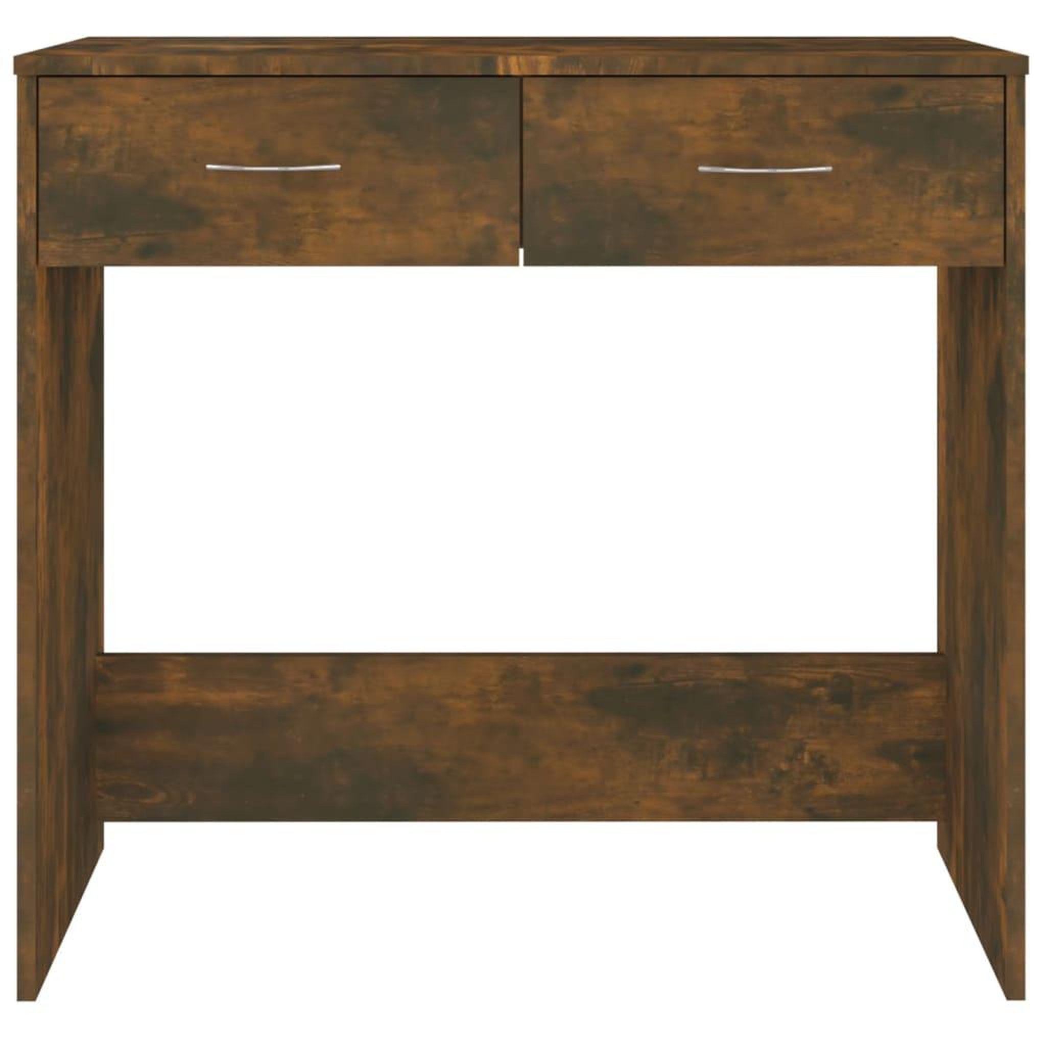 Voir la diapositive 4 : VIDAXL Bureau Chene fume 80x40x75 cm Bois d'ingenierie