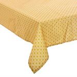 ATMOSPHERA Nappe Antitache à Motifs  Paty  140x240cm Jaune