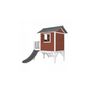 Voir la diapositive 3 : Axi House AXI Beach Lodge XL Maisonnette Scetinavian rouge Toboggan Gris