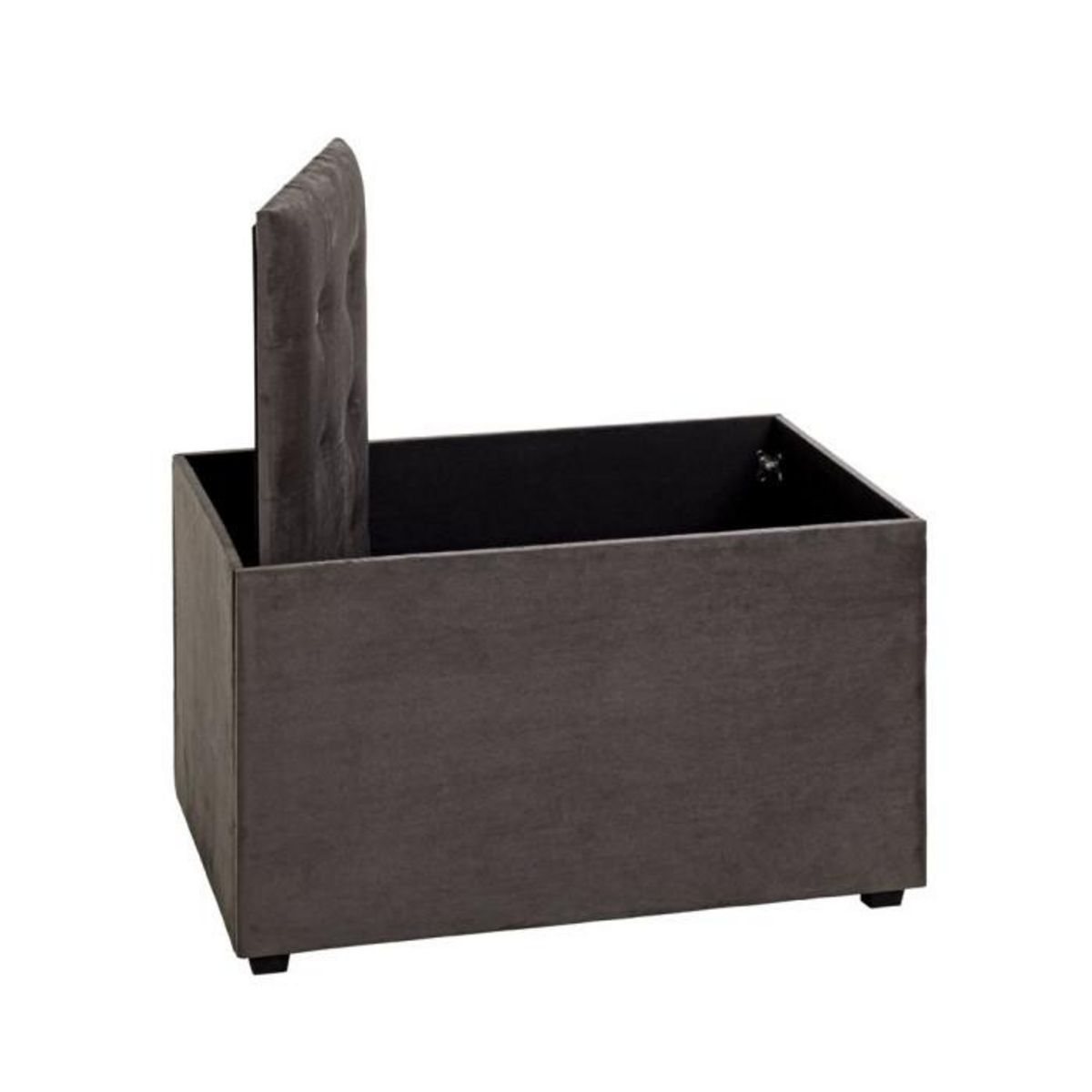 Paris Prix Coffret de Rangement Velours  Idaya  65cm Anthracite