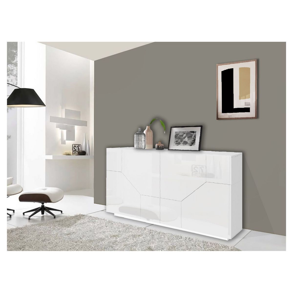 Buffet moderne 2 portes L160cm SORRENTE