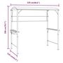 Voir la diapositive 6 : VIDAXL Belvedere avec toit 220x110x200 cm Creme