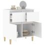 Voir la diapositive 5 : VIDAXL Buffet Blanc 60x35x70 cm Bois d'ingenierie