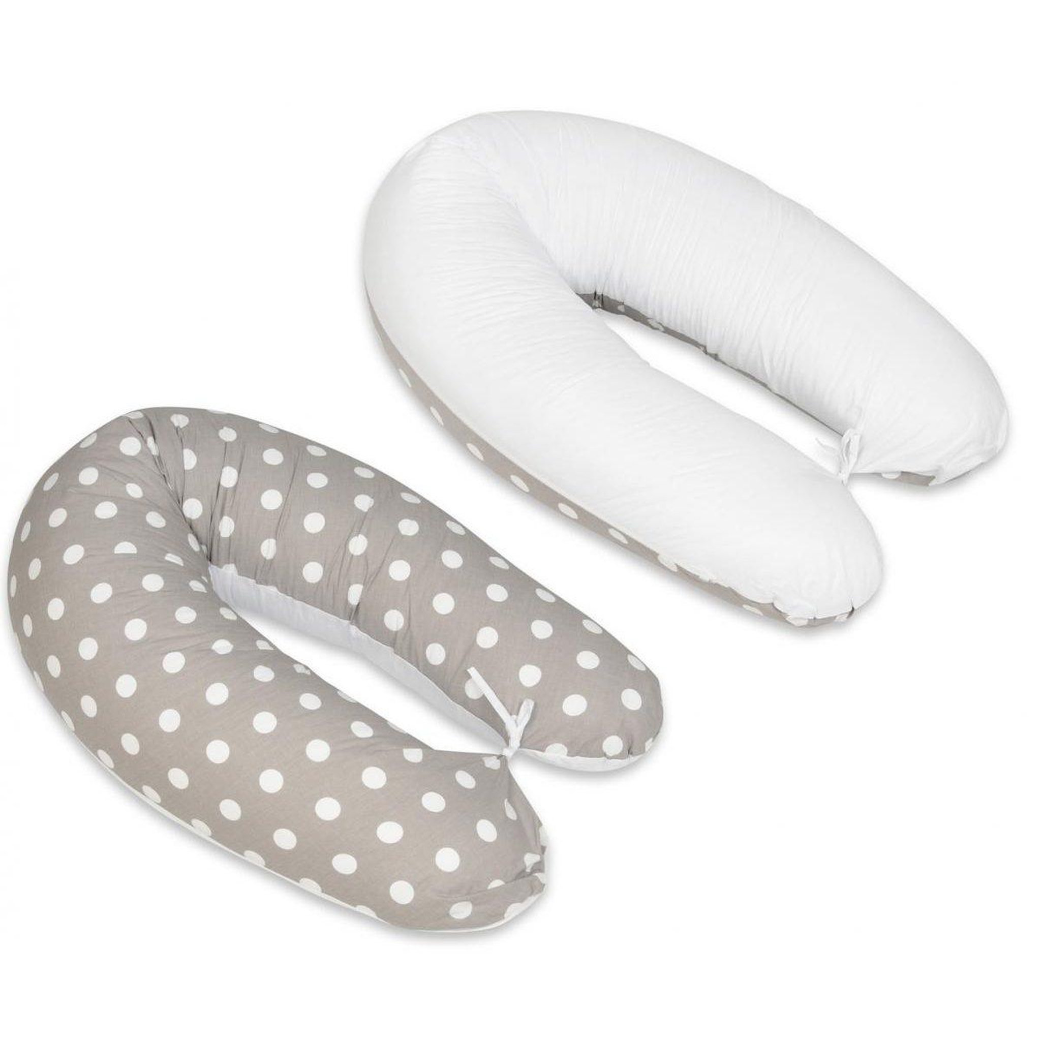 VELINDA Coussin maternité pre/post natal usages multiples pois de gris