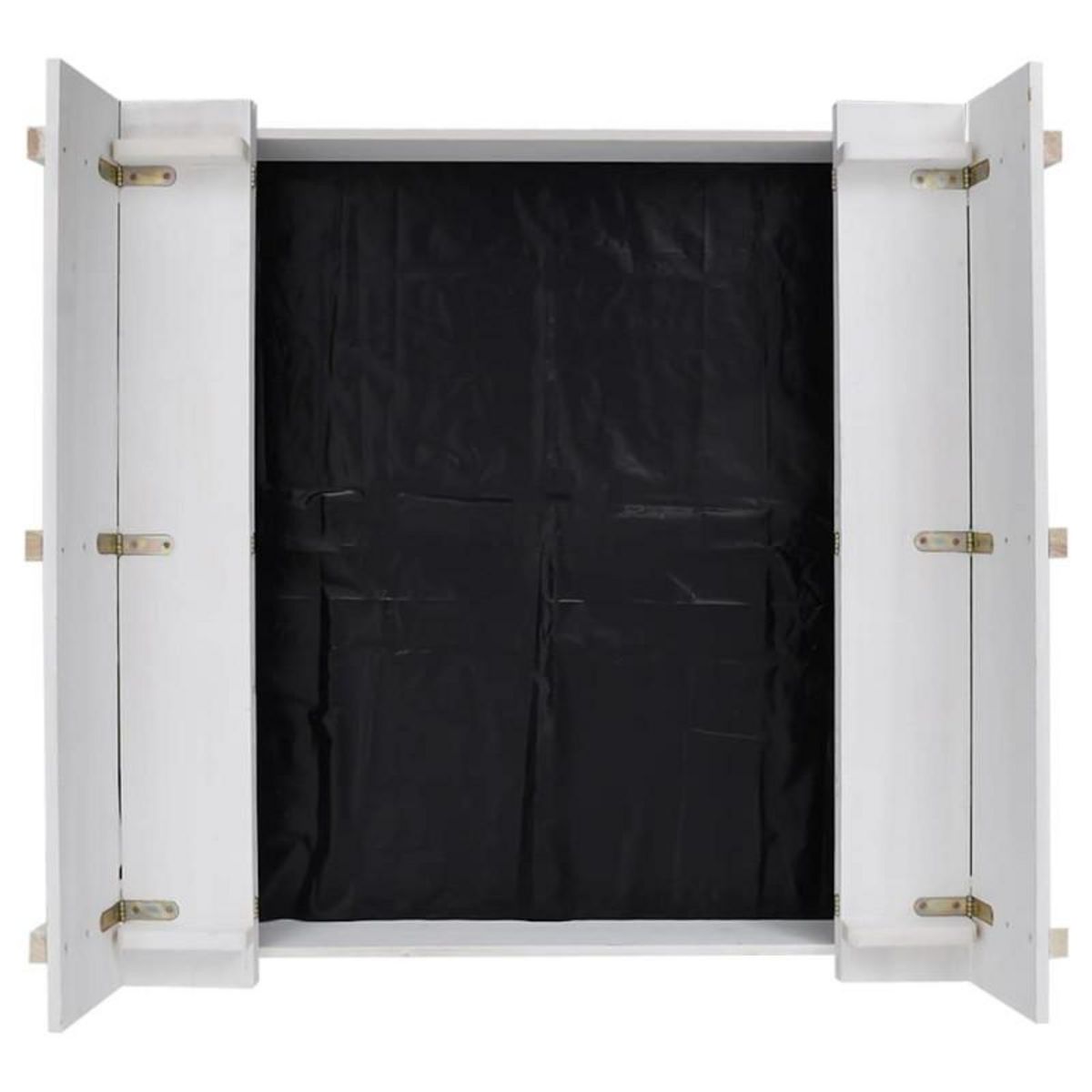 VIDAXL Bac à sable Bois de sapin Blanc 95x90x15 cm