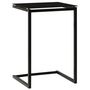Voir la diapositive 4 : VIDAXL Table d'appoint Noir 40x40x60 cm Verre trempe