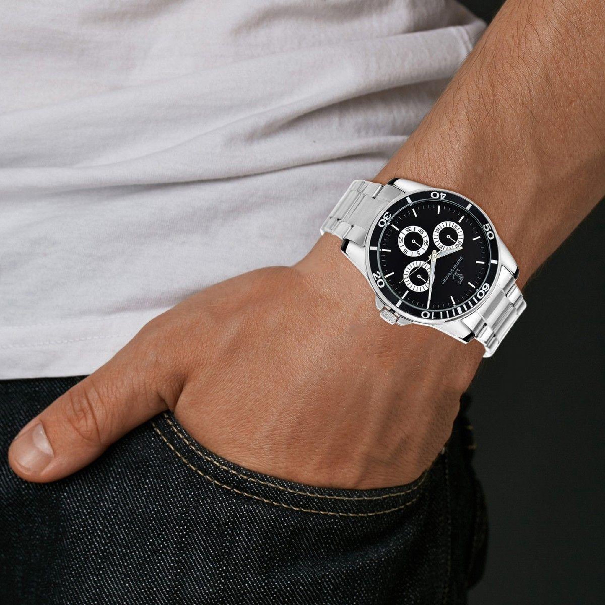 Voir la diapositive 2 : SC CRYSTAL Montre homme quartz par Pascal Szerman