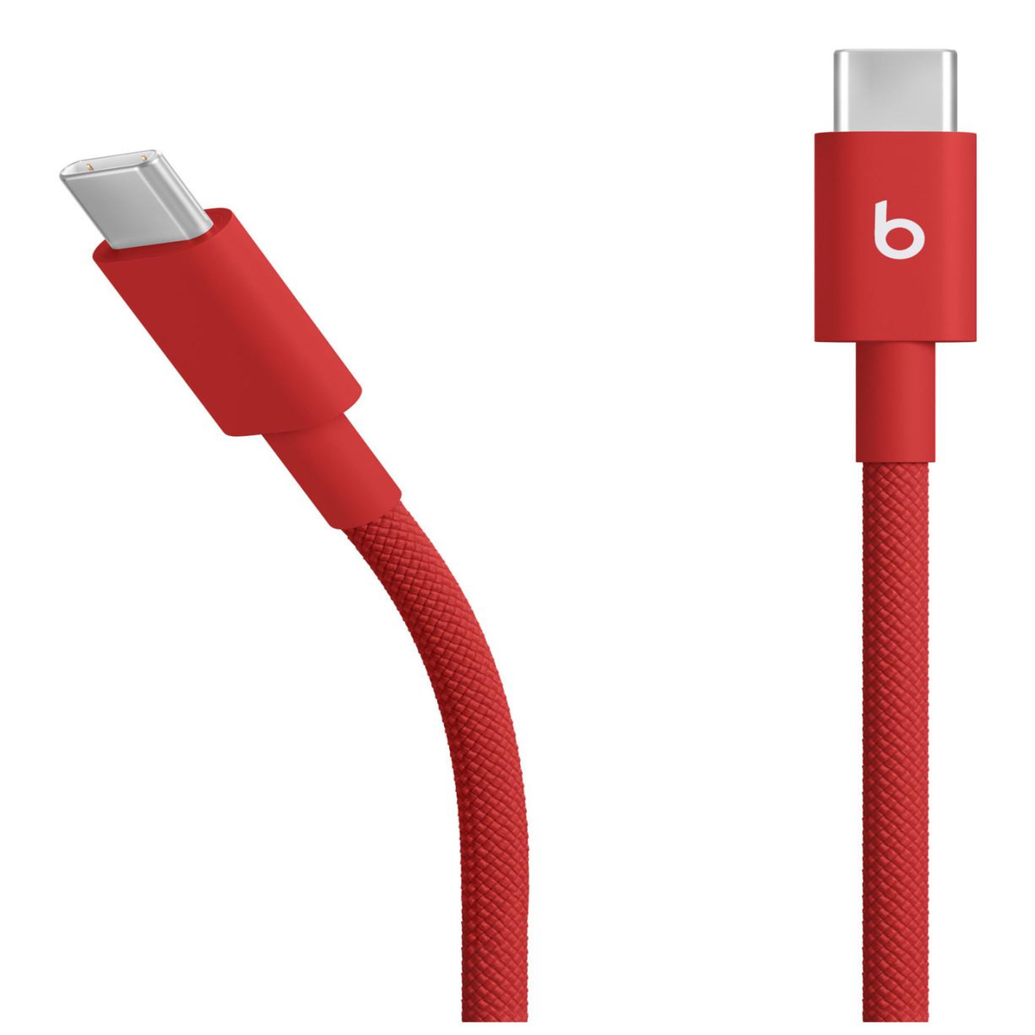 Voir la diapositive 3 : BEATS Câble de charge tissé USB-C vers USB-C 1M50 Rouge flash