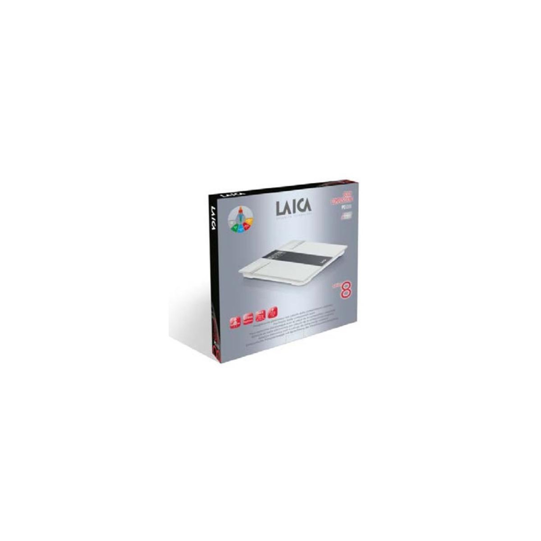 Voir la diapositive 3 : LAICA Laica ps5000 balance pèse-personne électronique carré gris, blanc