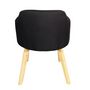 Voir la diapositive 5 : Paris Prix Lot de 20 Fauteuils en Tissu  Delante  67cm Noir