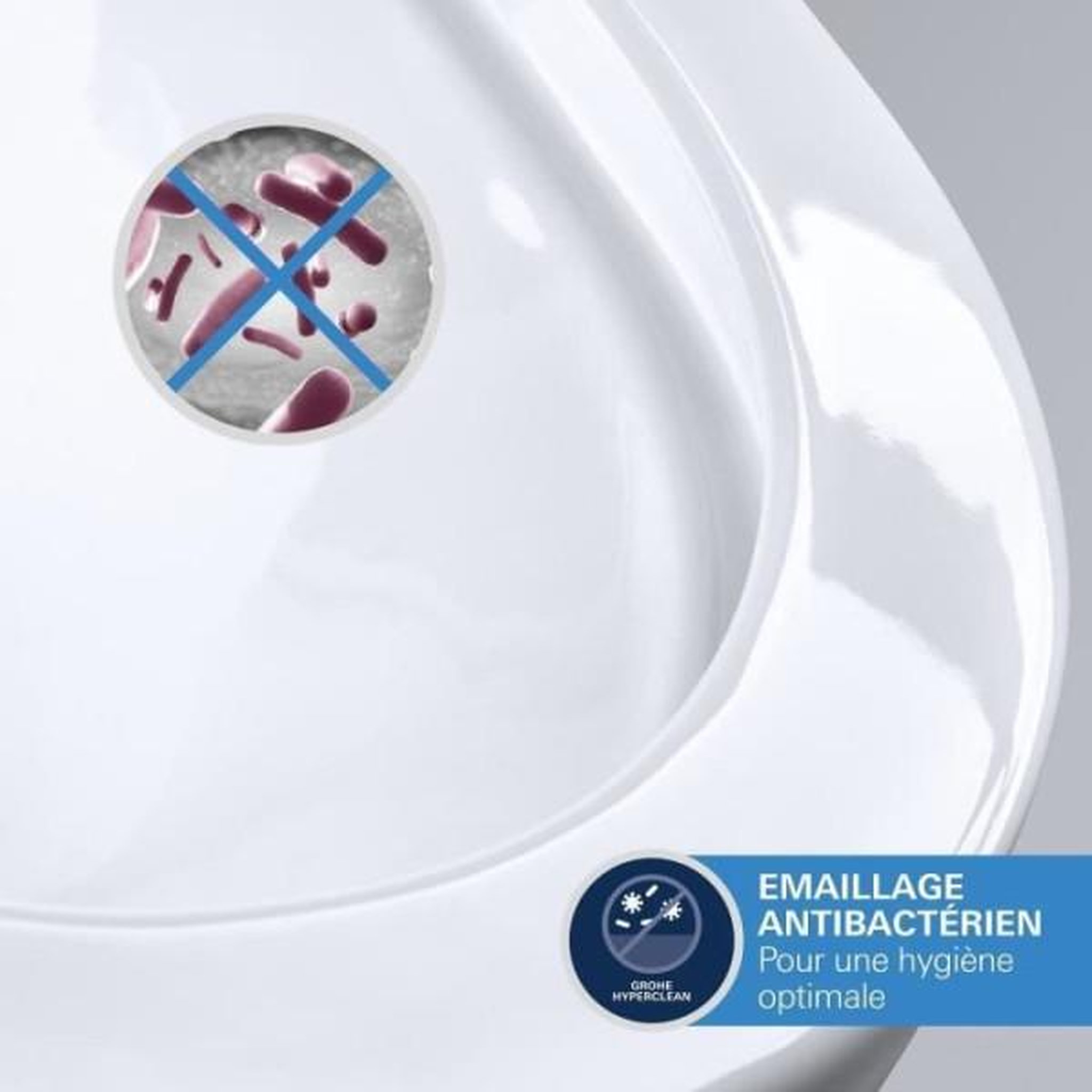Voir la diapositive 5 : Grohe Ensemble wc suspendu compact - sortie horizontale - sans bride - grohe euro ceramic triple vortex (102 485 sh00)