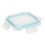 Voir la diapositive 4 : FIVE Lot de 3 Boîtes de Conservation Carrées  Clipeat  0,18L Bleu