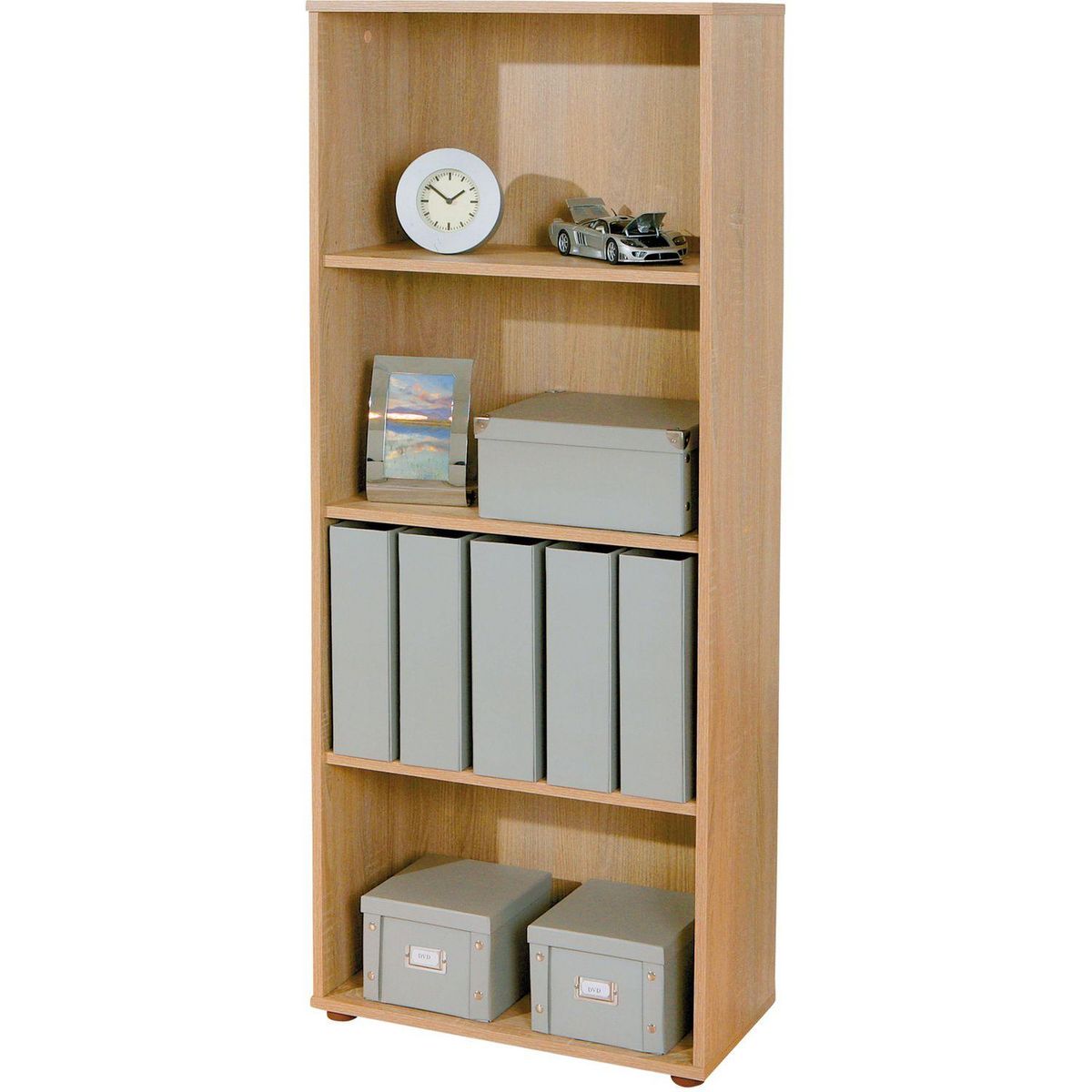 Etagère de rangement 4 niches L60cm PACO