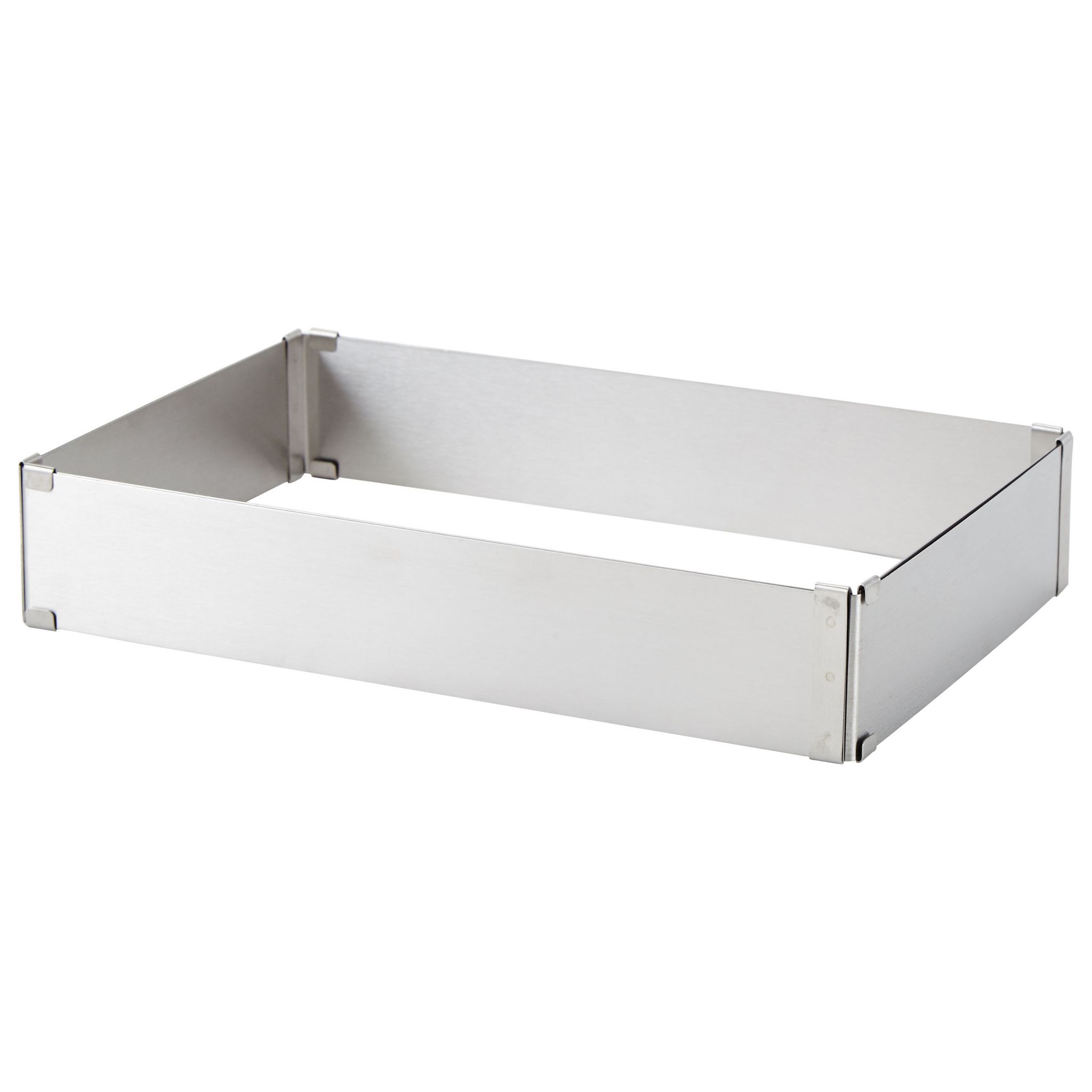 Cadre à Gâteau Rectangle Extensible Zenker - 27,5-52 X 18,5-34 Cm - Acier Inoxydable